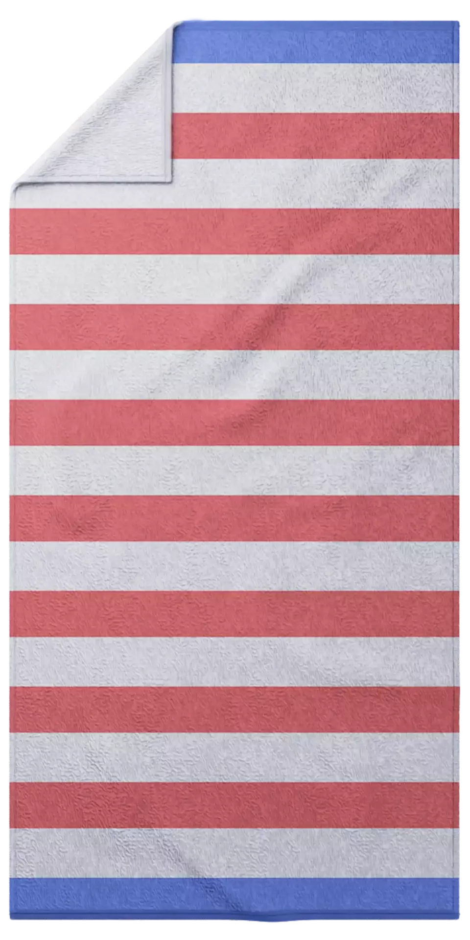 Stripes -Coral & Blue