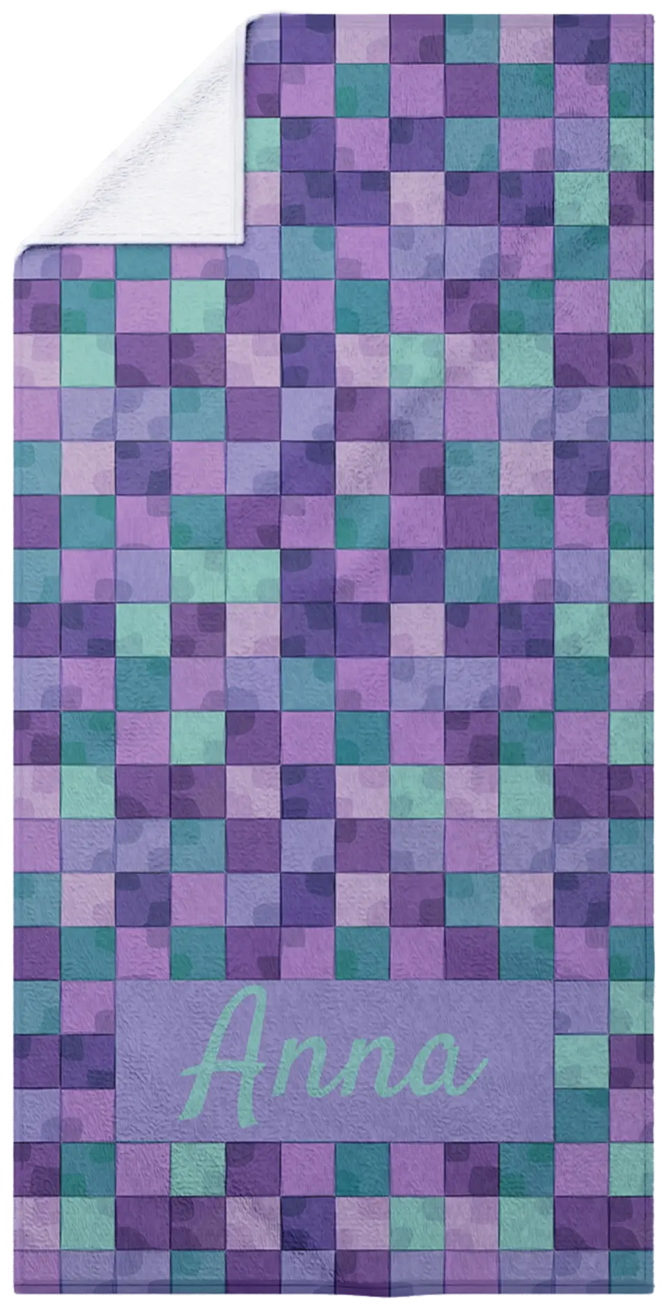 Checkerboard - Purple & Green