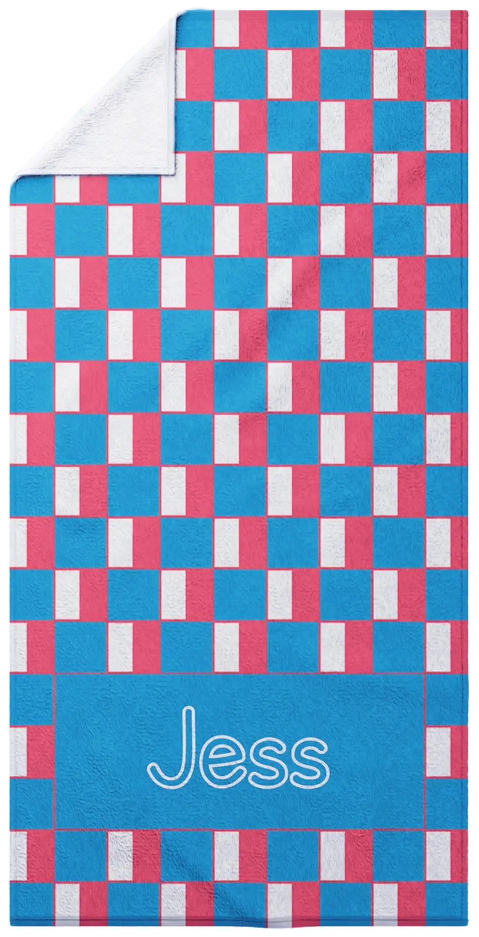 Checkerboard - Blue & Pink