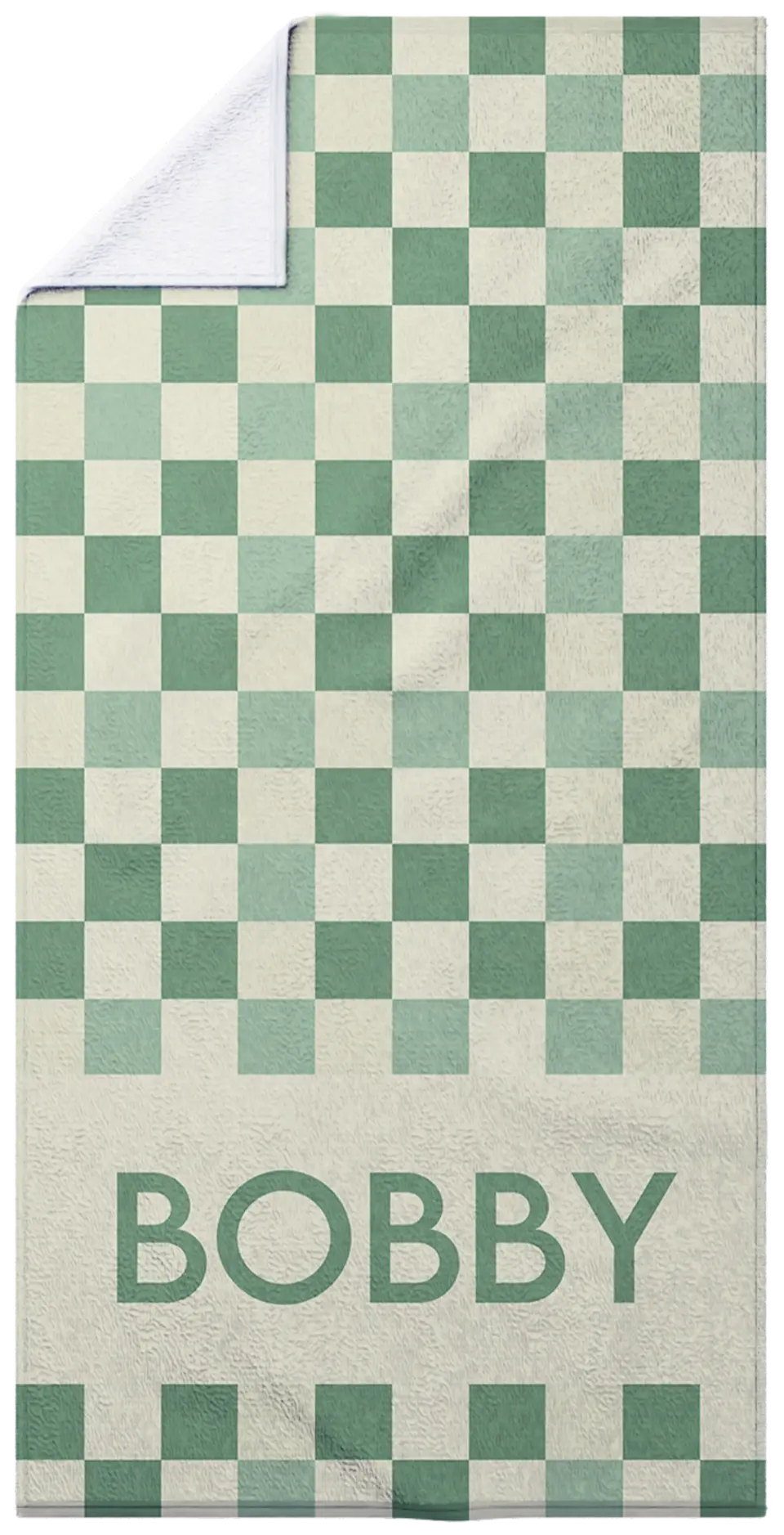 Mint and Cream Checkerboard