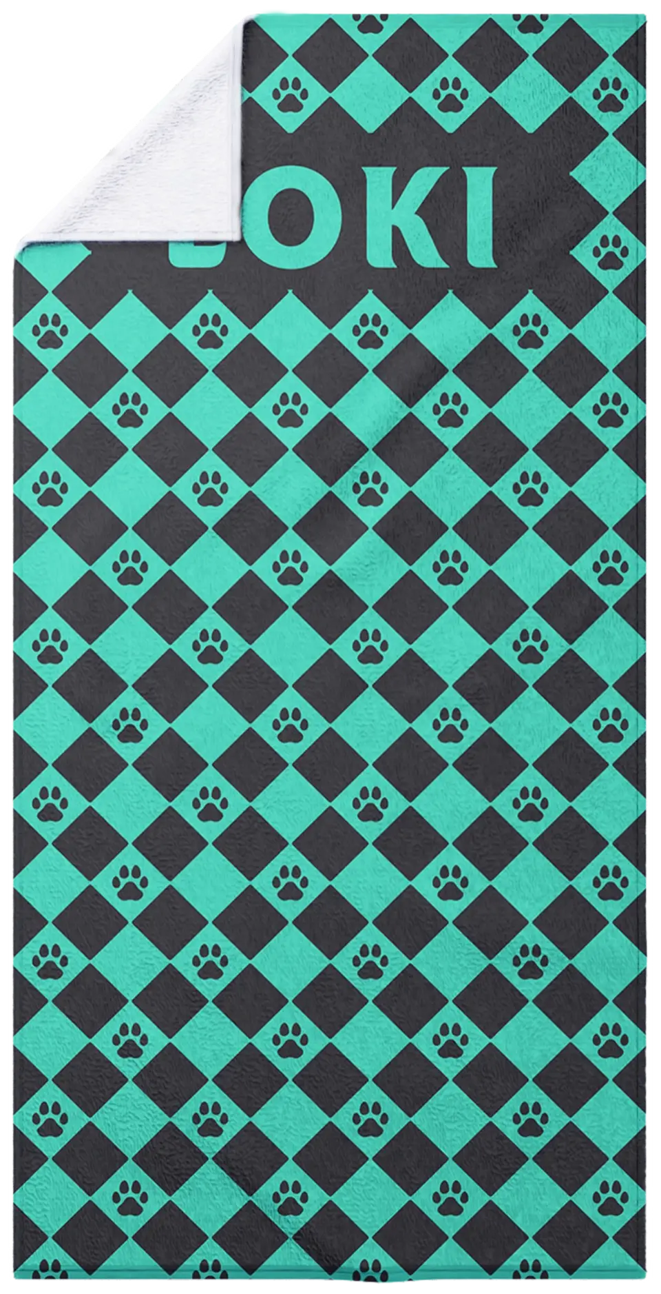 Checkered Paws - Mint