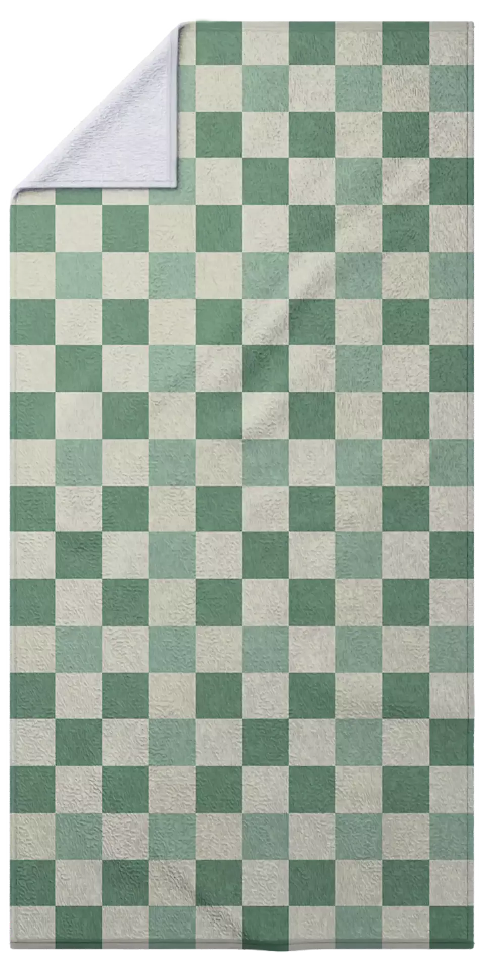 Mint and Cream Checkerboard