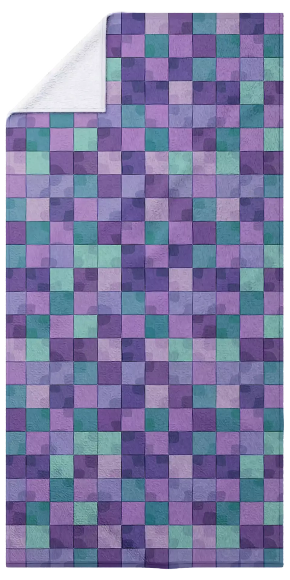 Checkerboard - Purple & Green