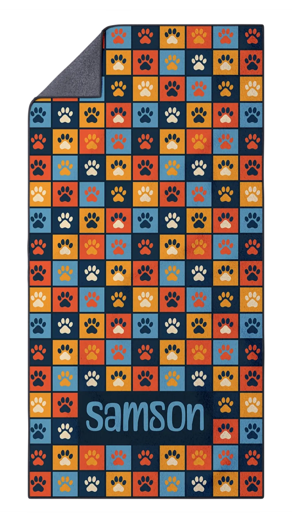 FiberDry-Mockup-Paw-Pattern-Blue-Orange-Samson