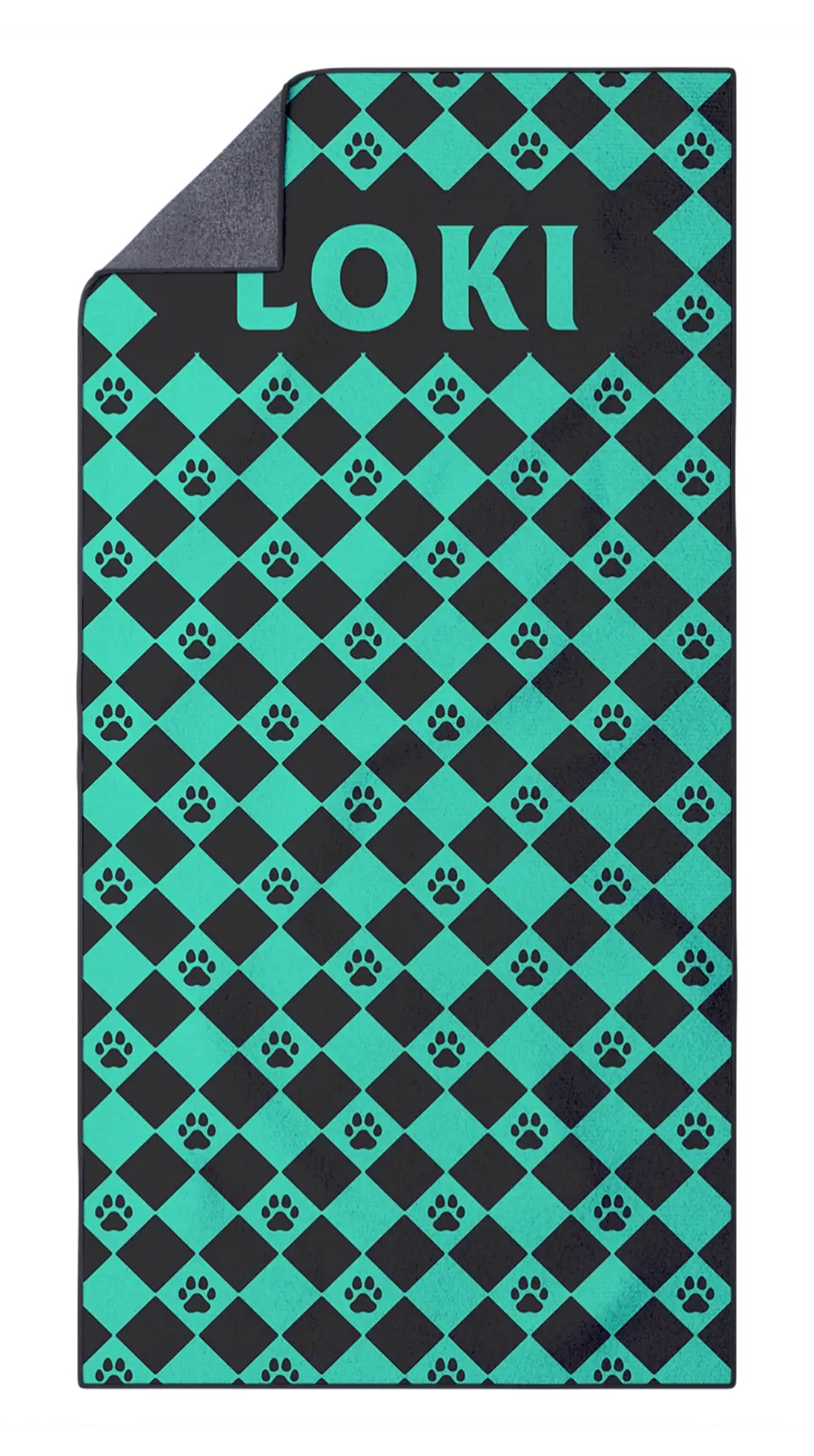 FiberDry-Mockup-Checkered-Paws-Mint-Loki