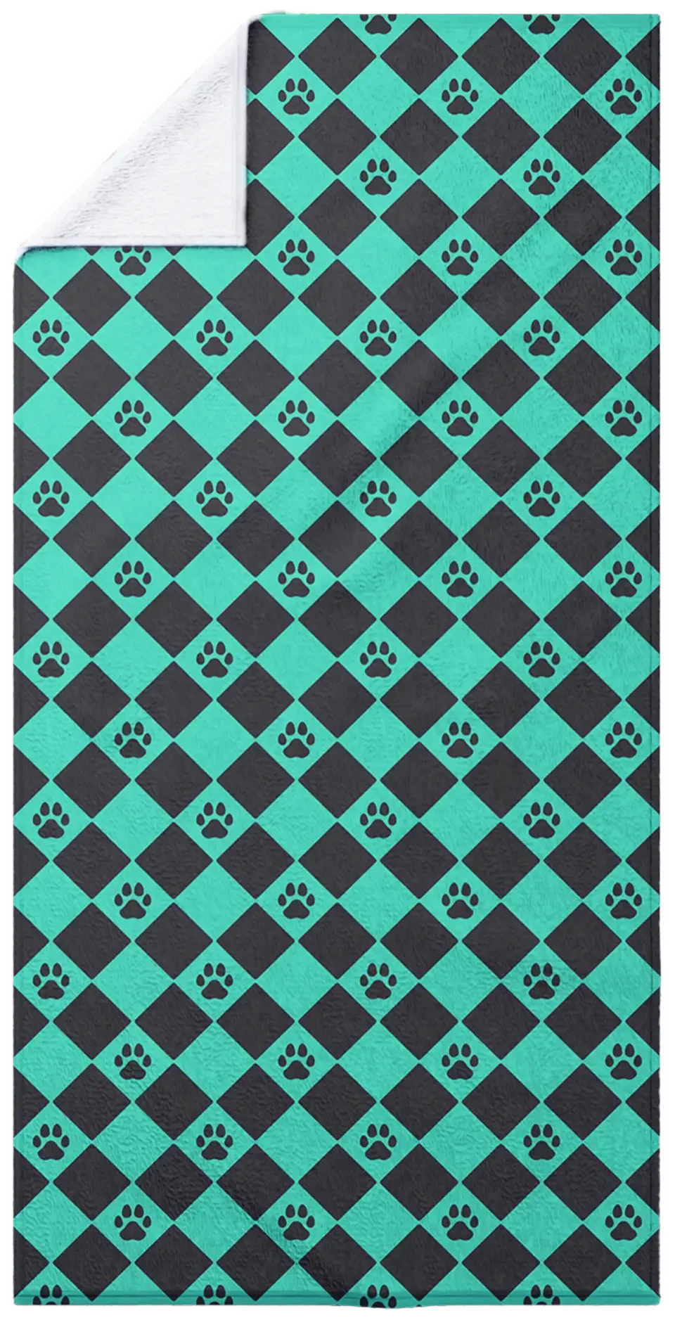 Checkered Paws - Mint