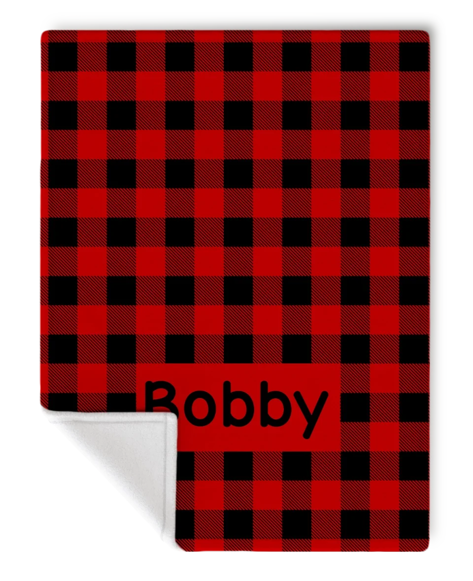 SunSilk Mock-Plaid Red-30x40-Bobby