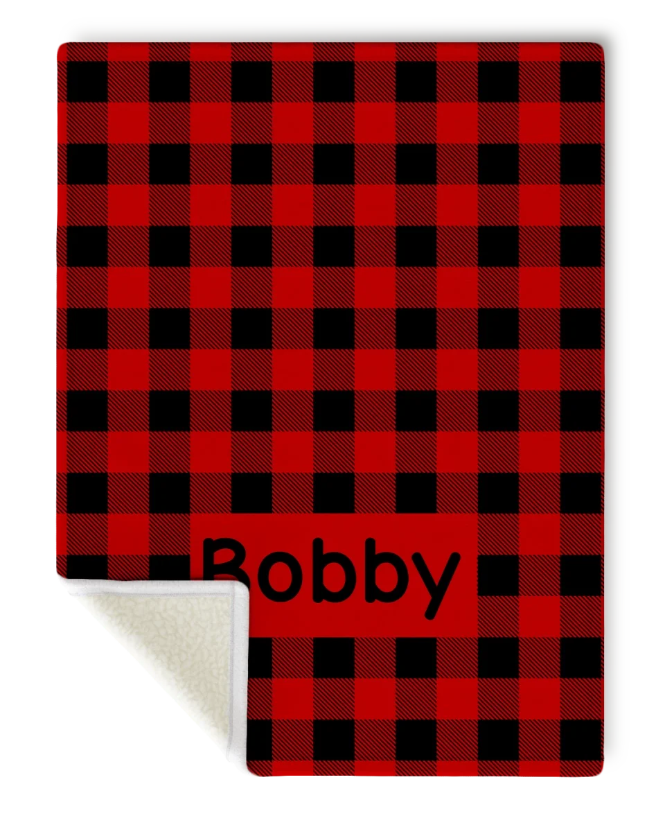 SunSherpa Mock-Plaid Red-30x40-Bobby