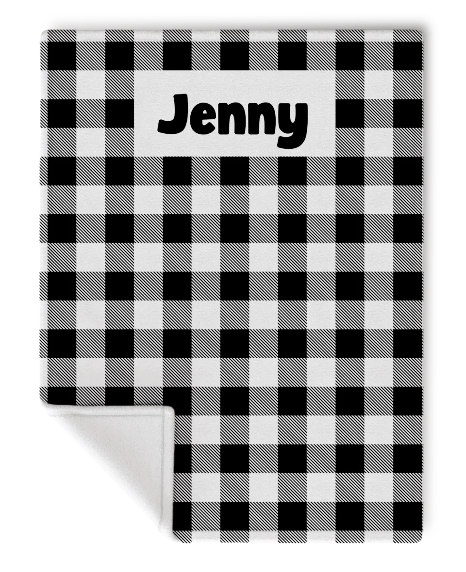 SunSilk Mock-Plaid White-30x40-Jenny