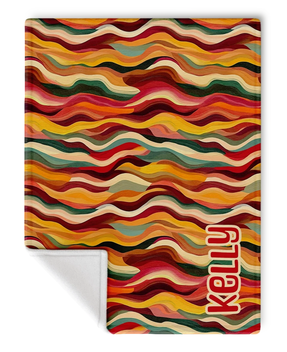 SunSilk Mock-30x40-Autmnal Waves-Kelly