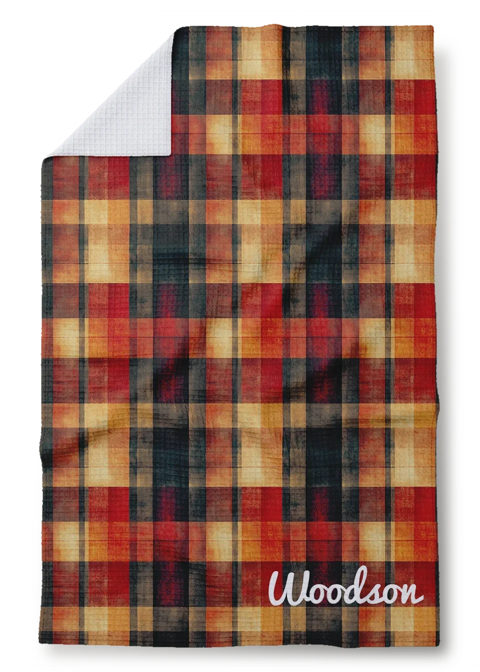 Kitchen Towel_Mock-Autumn tartan-woodson