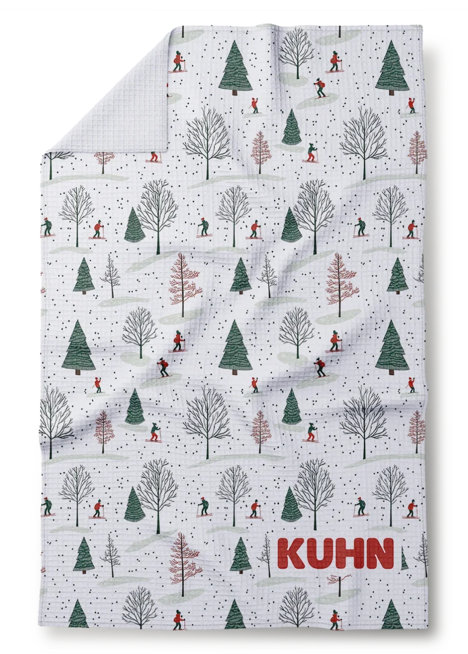 Kitchen Towel_Mock-gone skiiing kuhn